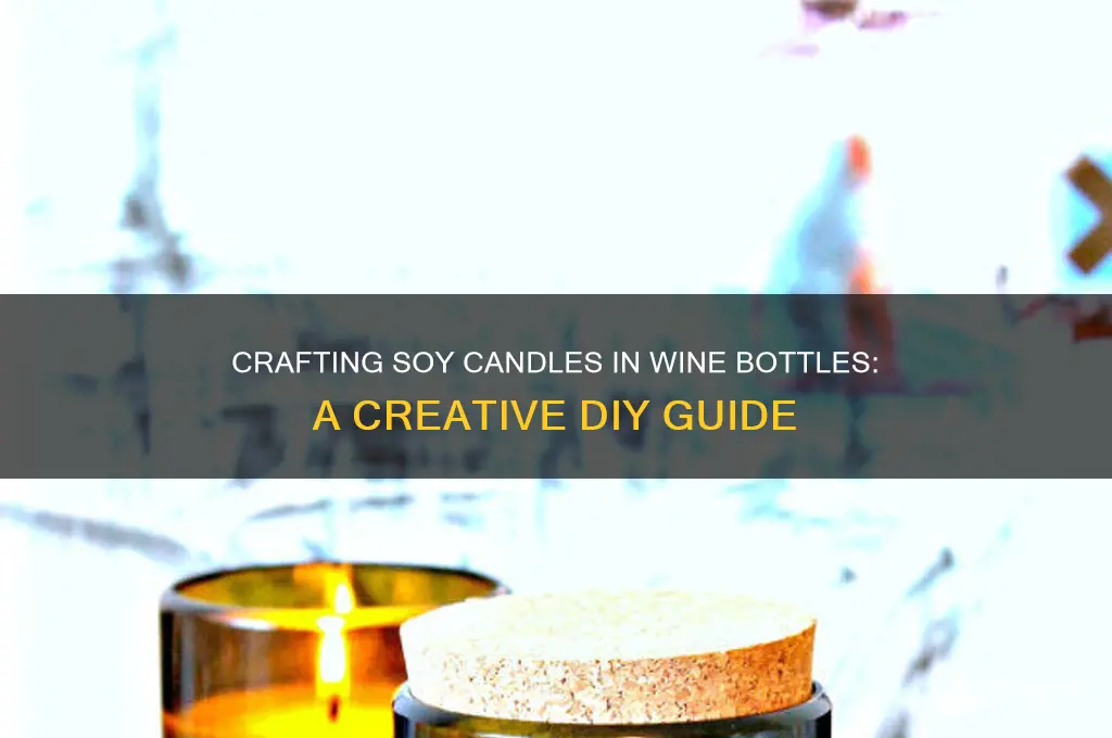 how to make soy candles in wine bottles