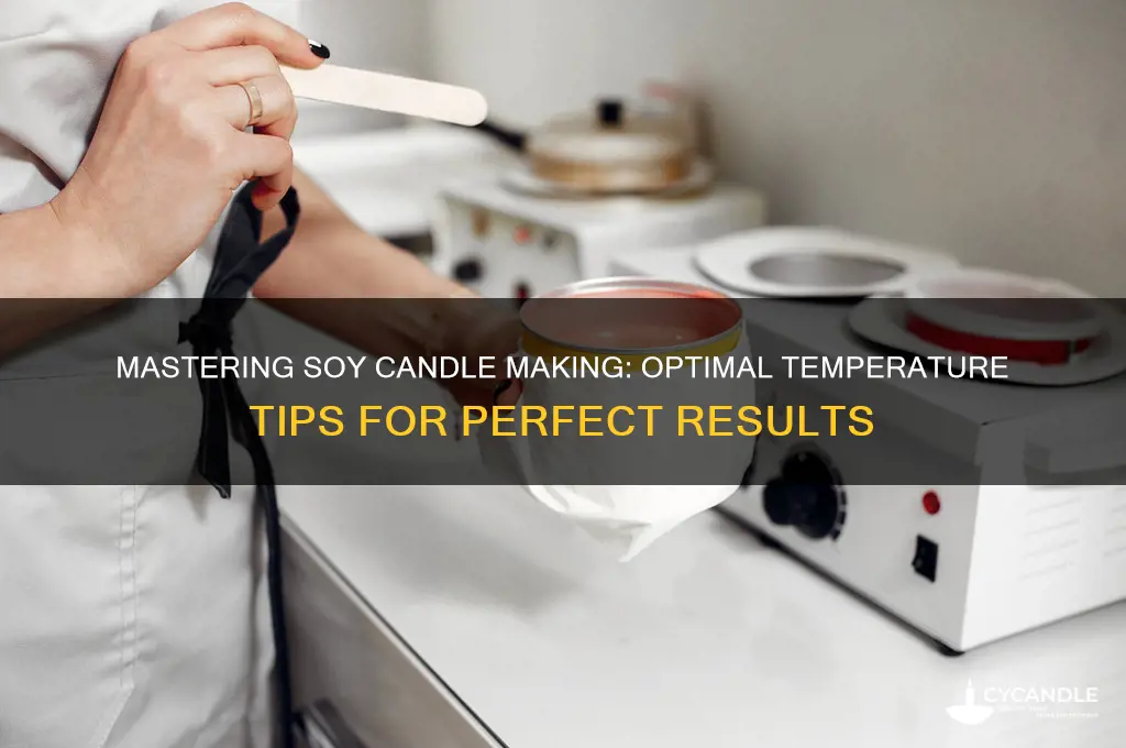 how to make soy candles temperature
