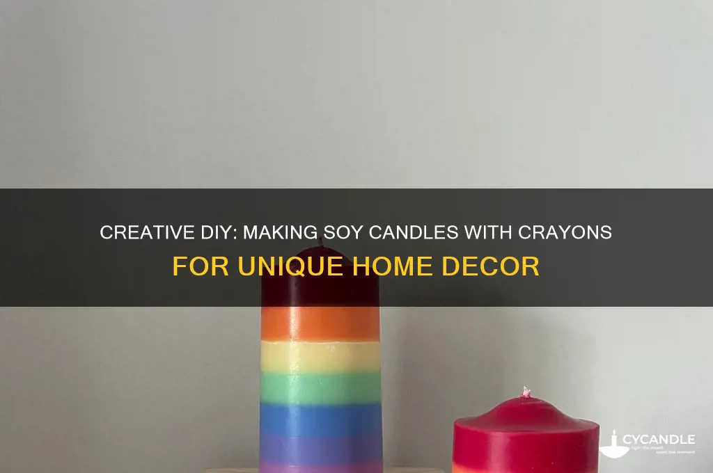 how to make soy candles with crayons