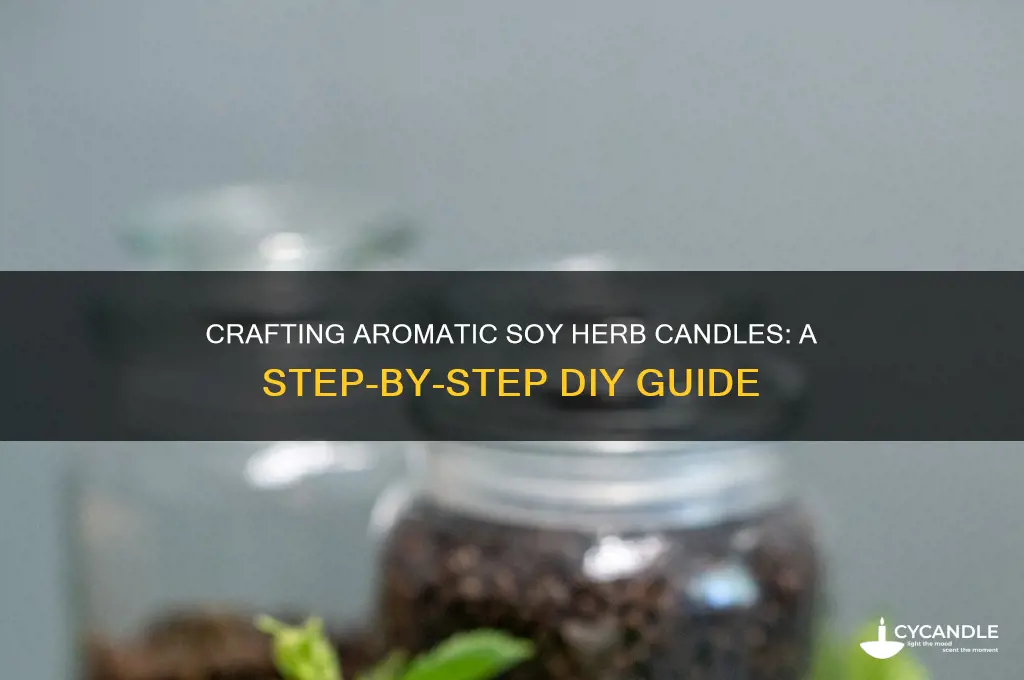 how to make soy candles with herbs