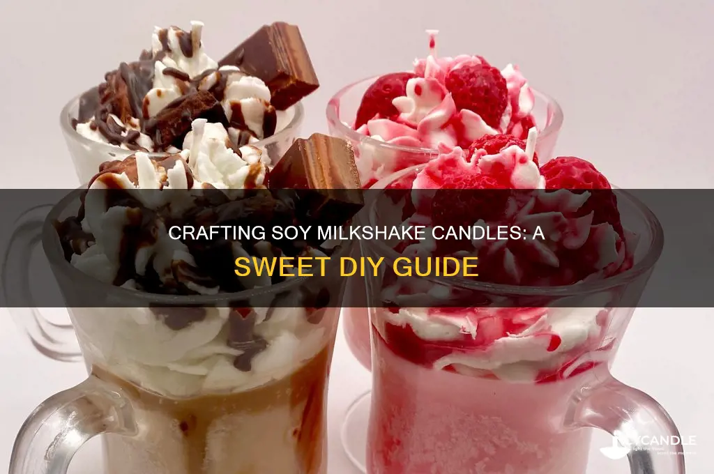 how to make soy milkshake candles