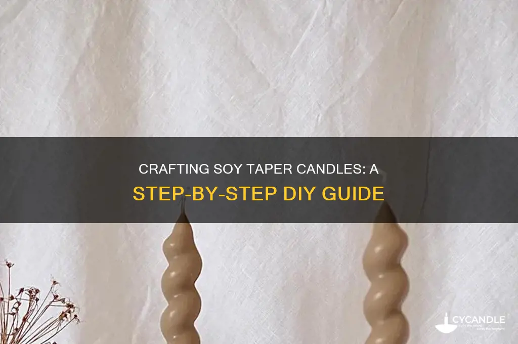 how to make soy taper candles