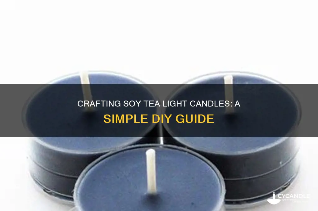 how to make soy tea light candles