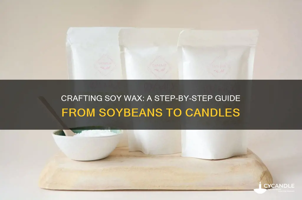how to make soy wax from soybeans