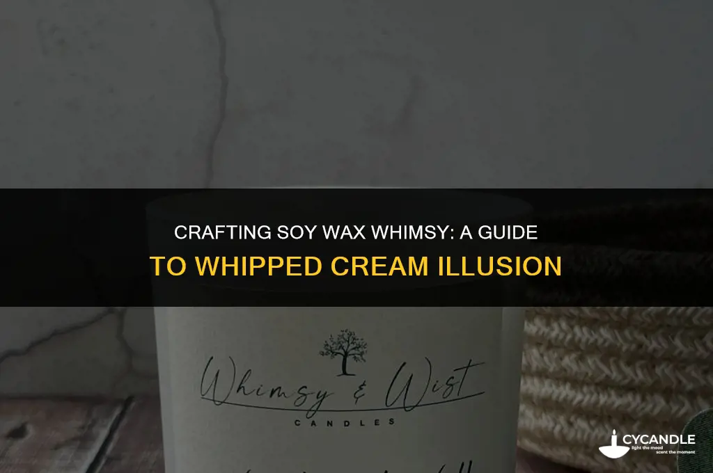 how to make soy wax look like whipped cream