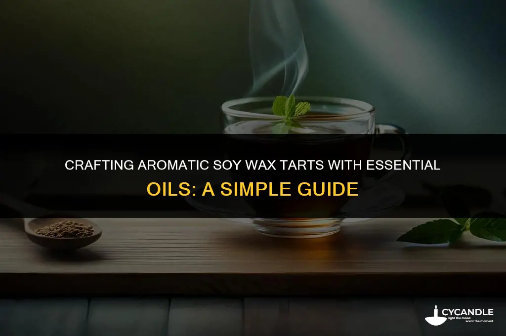 how to make soy wax tarts with essential oils