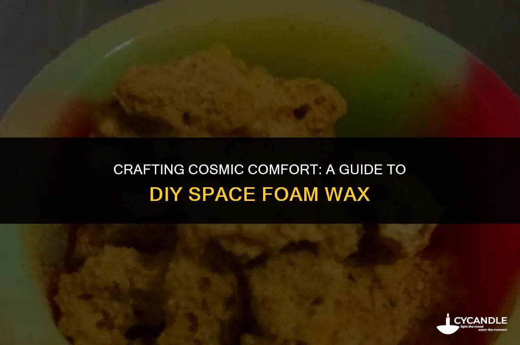 how to make space foam wax