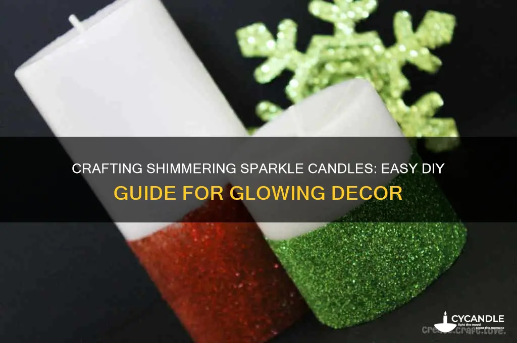 how to make sparkle candles