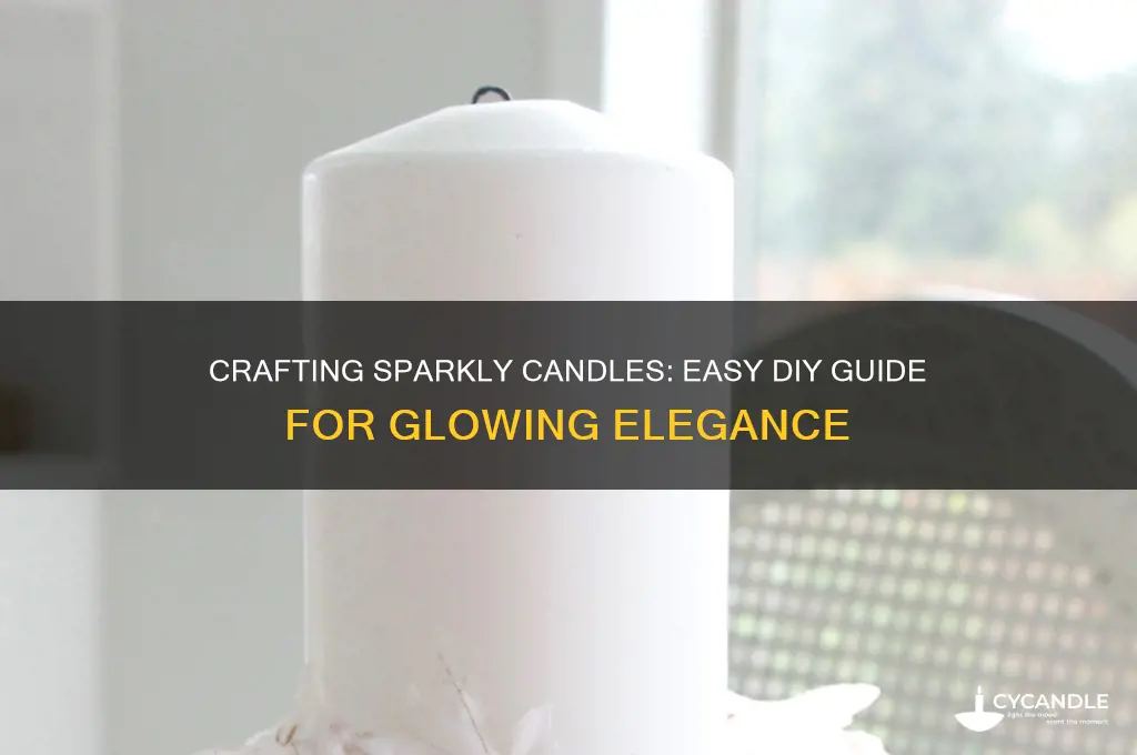 how to make sparkly candles