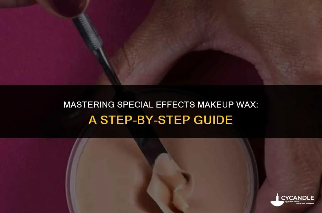 how to make special effects makeup wax