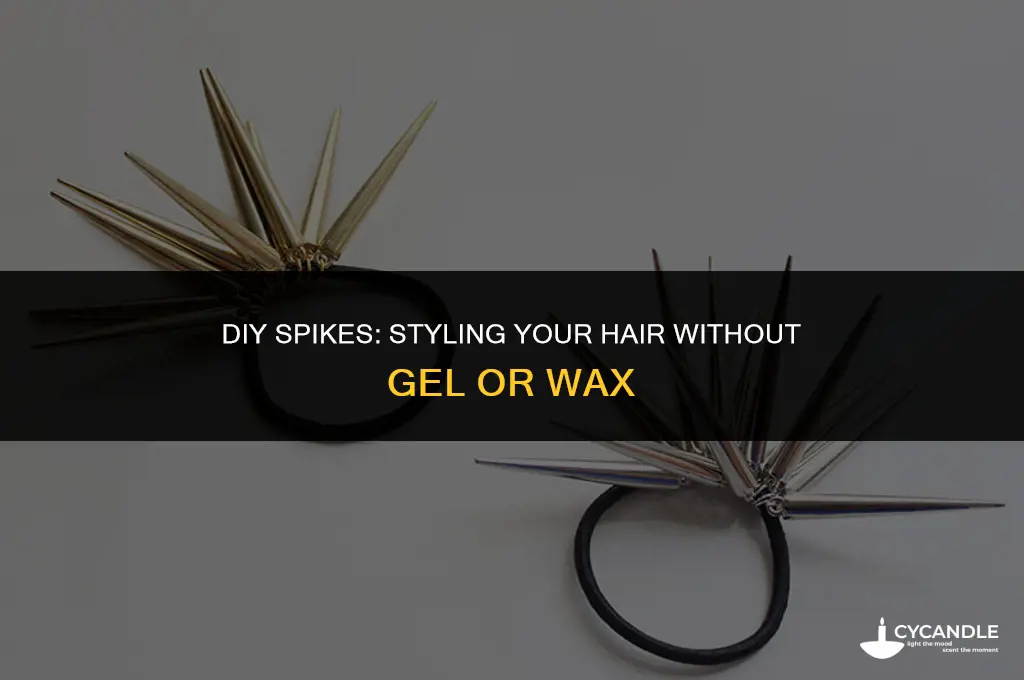 how to make spikes without gel or wax