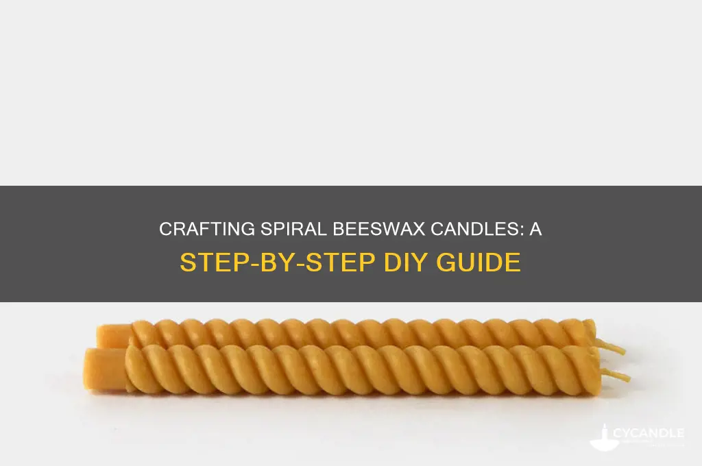how to make spiral beeswax candles