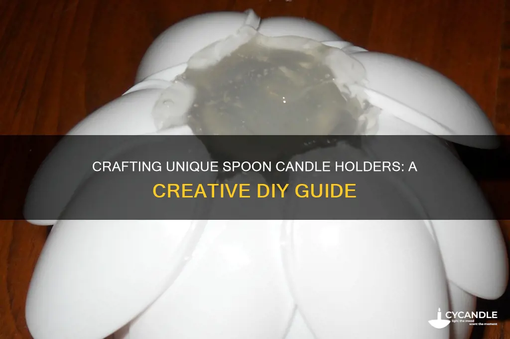 how to make spoon candle holder