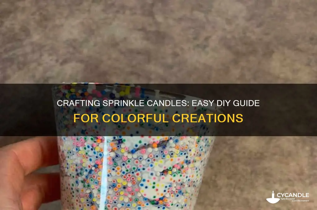 how to make sprinkle candles