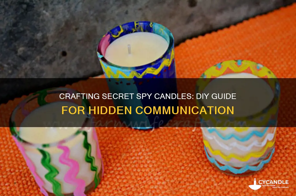 how to make spy candles