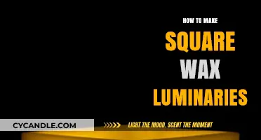 Crafting Square Wax Luminaries: A Step-by-Step Guide