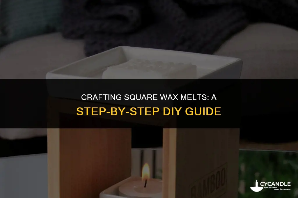 how to make square wax melts