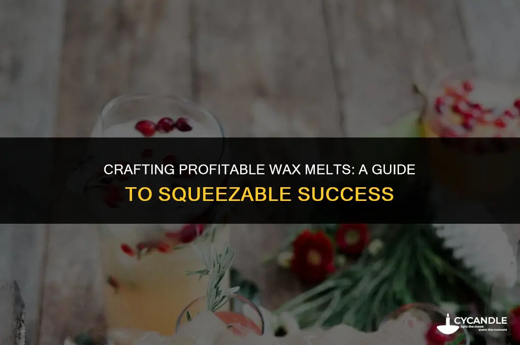 how to make squeezable wax melts to sell