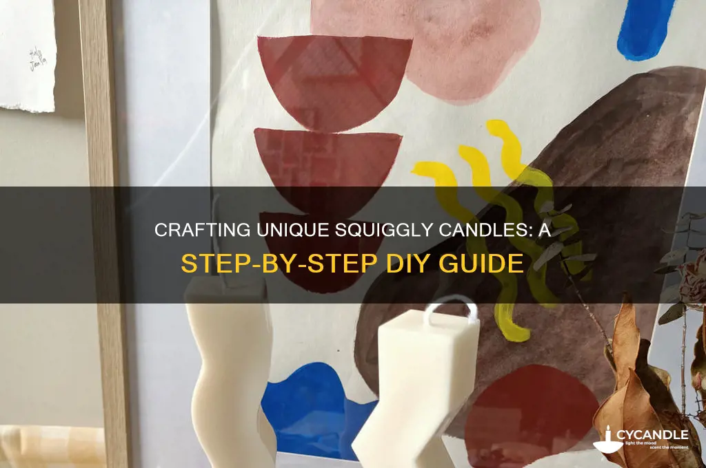 how to make squiggly candles