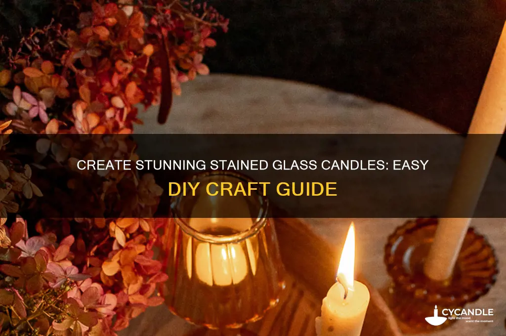 how to make stained glass candles