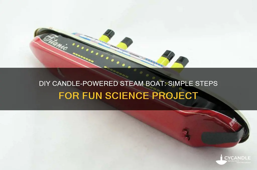 how to make steam boat with candle