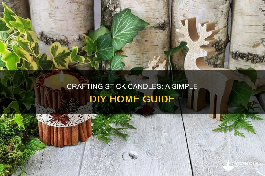 how to make stick candles at home