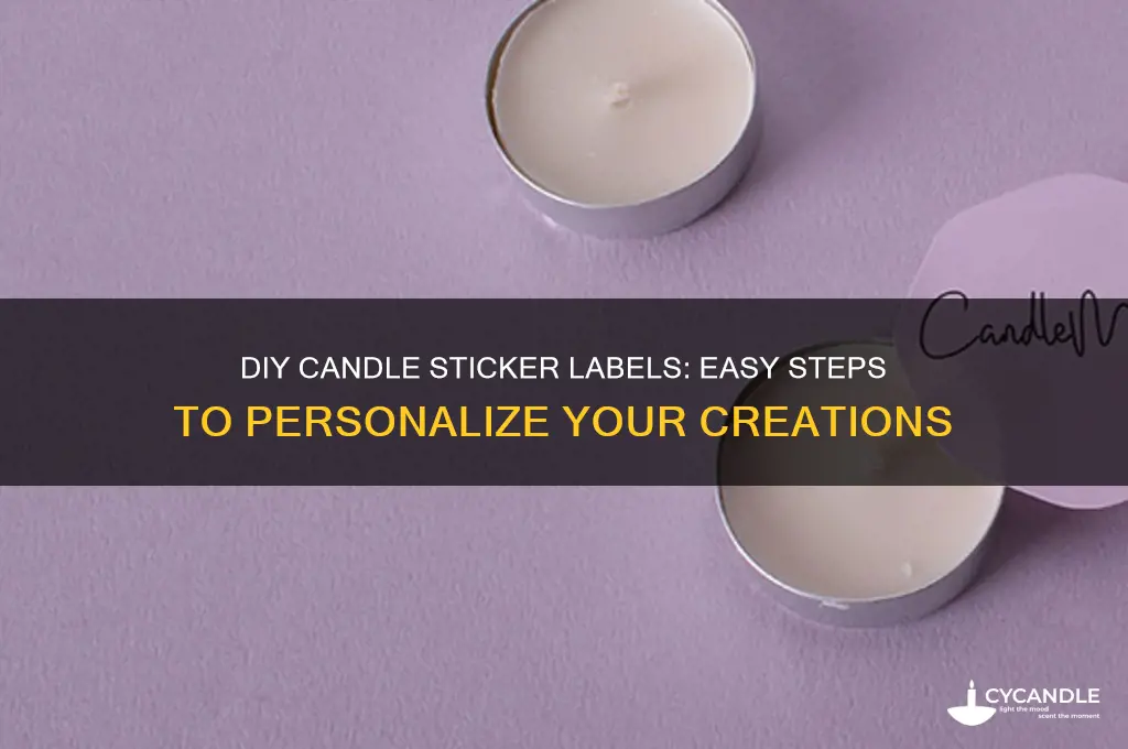 how to make sticker labels for candles