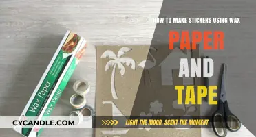 Crafting Custom Stickers: A Simple Guide with Wax Paper & Tape