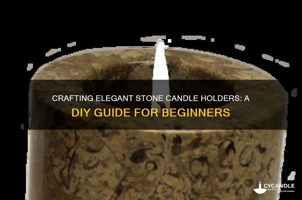 how to make stone candle holders