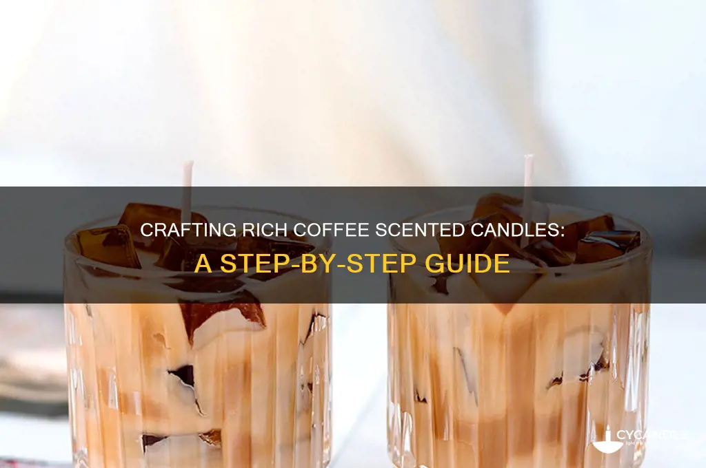 how to make strong sented coffee scented candles