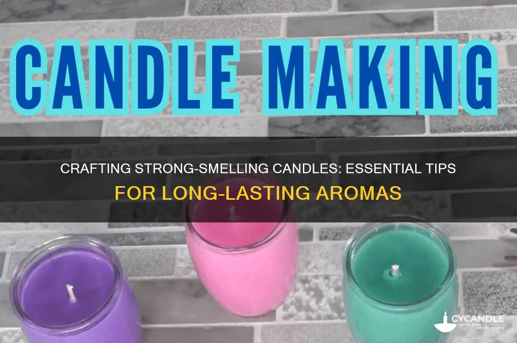 how to make strong smeeling candles