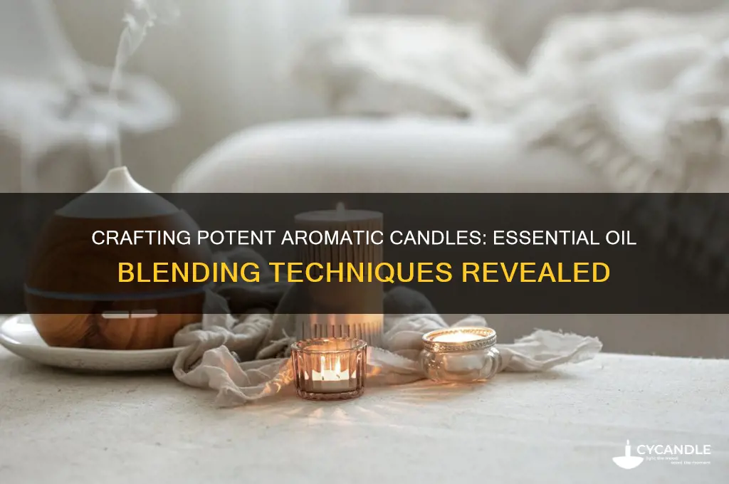 how to make strong smelling candles with essential oils