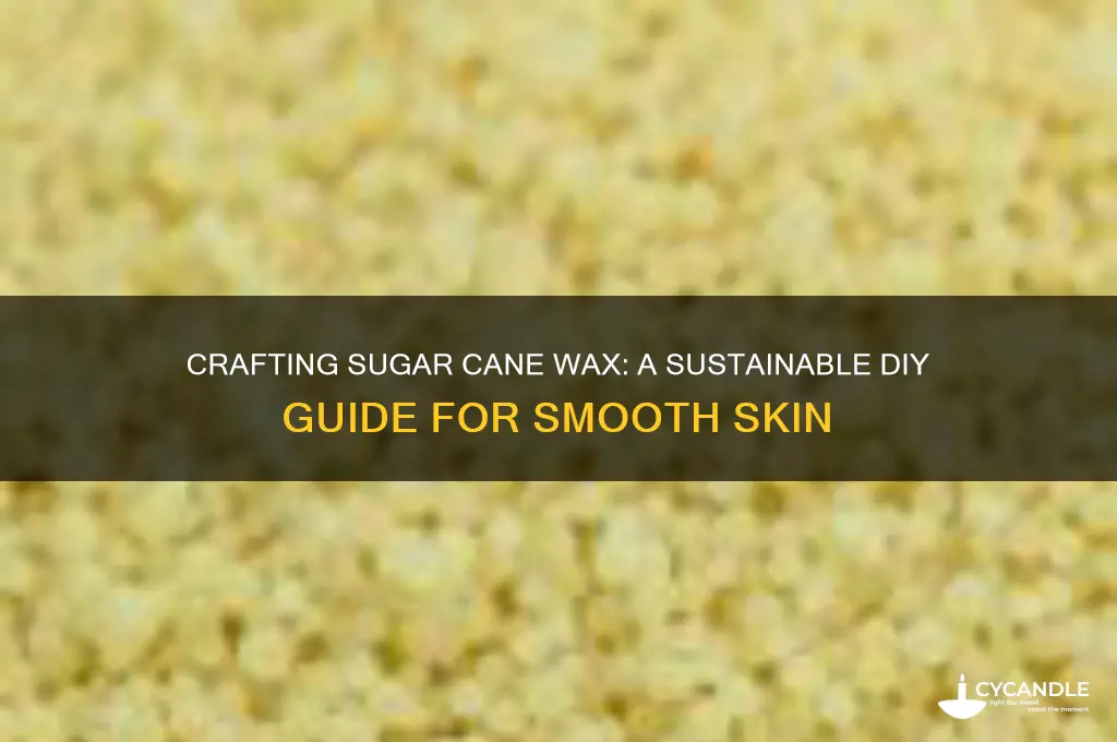 how to make sugar cane wax