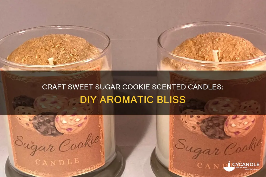 how to make sugar cookie scented candles