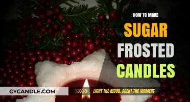 Crafting Sweetly Scented Sugar Frosted Candles: A DIY Guide