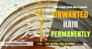 DIY Sugar Wax Recipe for Permanent Hair Removal at Home