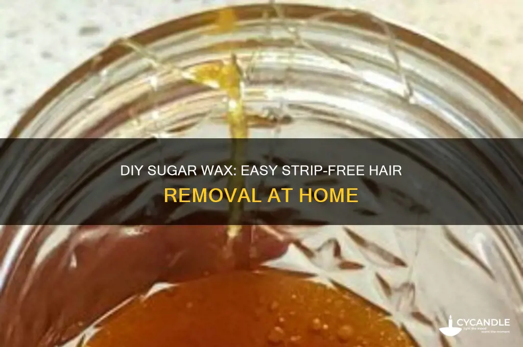how to make sugar wax without strips