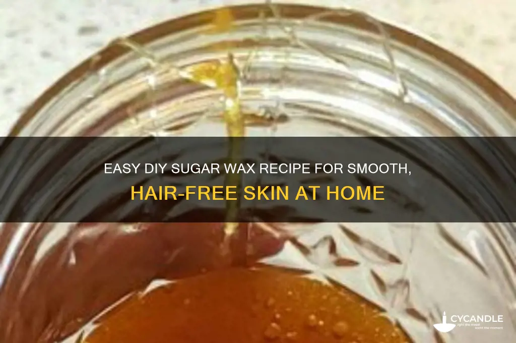 how to make suger wax