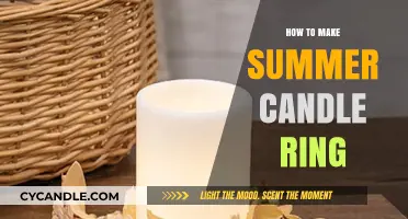 Crafting a Vibrant Summer Candle Ring: Easy DIY Guide