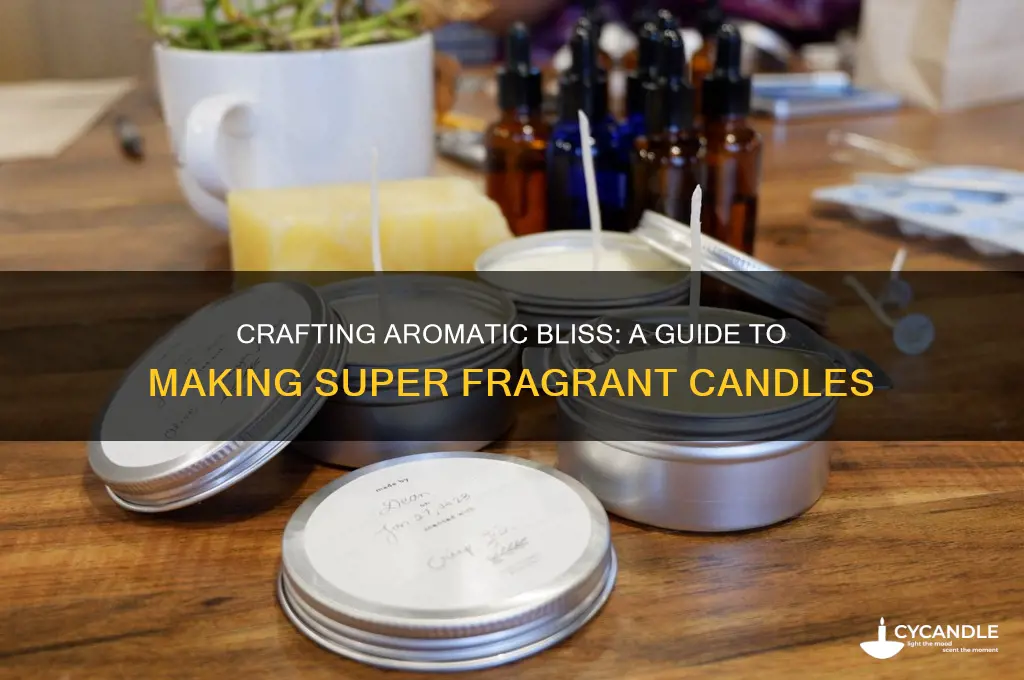 how to make super fragrant candles