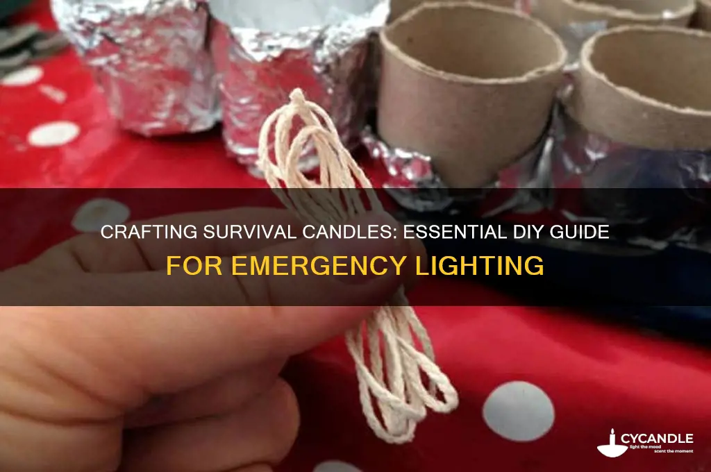 how to make survival candles