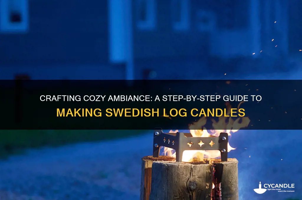 how to make swedish log candle