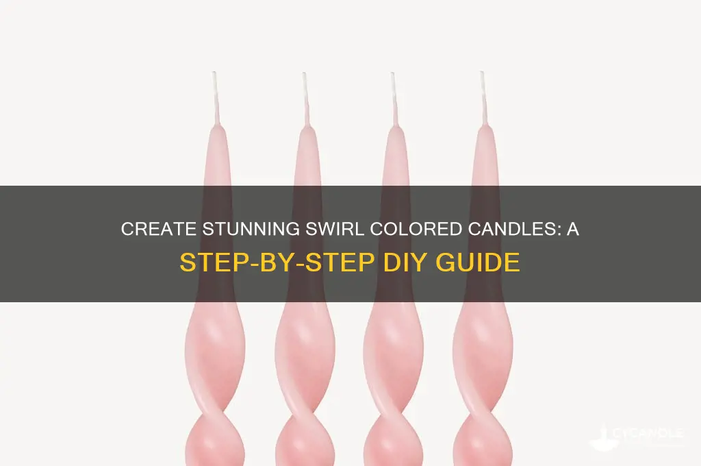 how to make swirl colored candles