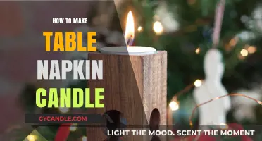 Crafting Table Napkin Candles: A Creative DIY Lighting Guide