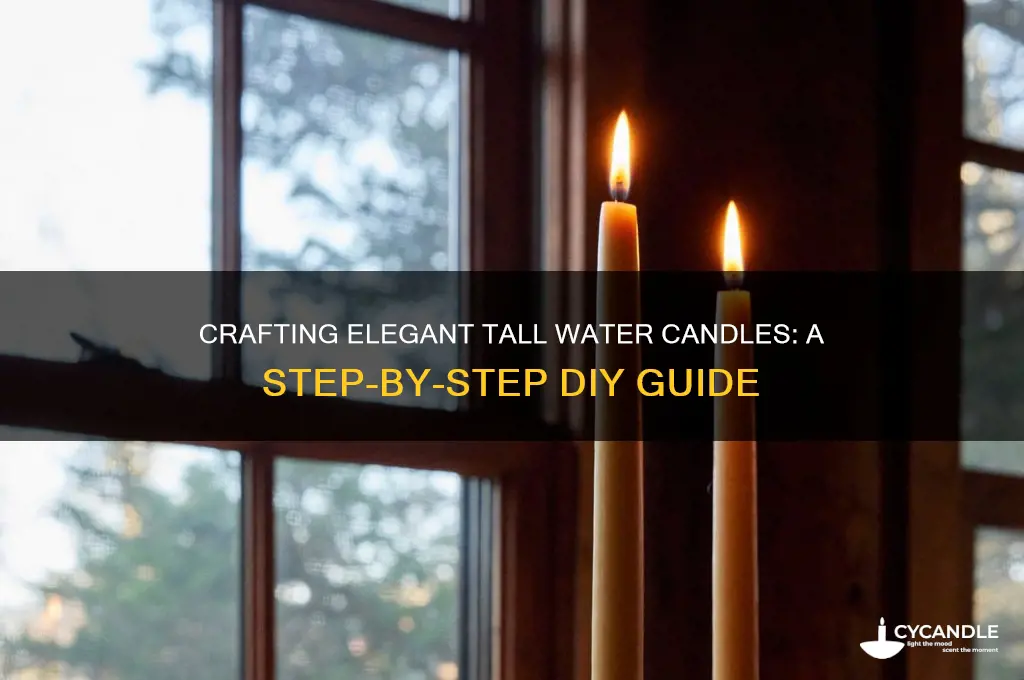 how to make tall candles in water