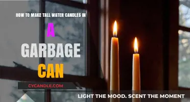Crafting Tall Water Candles in a Garbage Can: DIY Guide