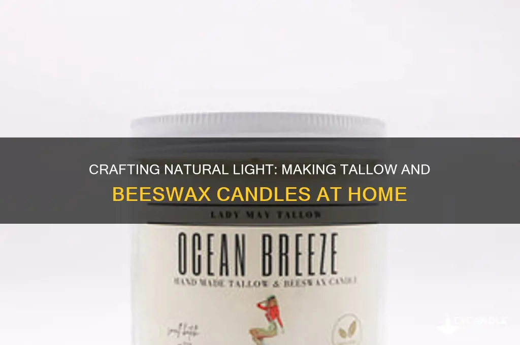 how to make tallow and beeswax candles