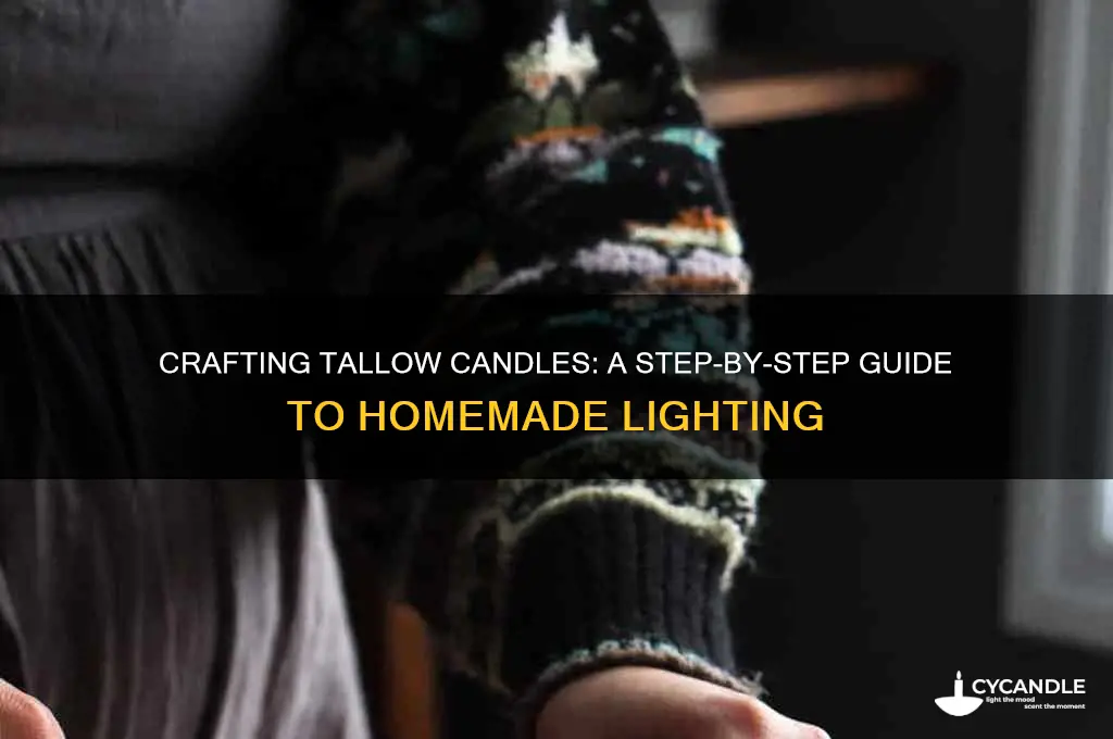 how to make tallow candle