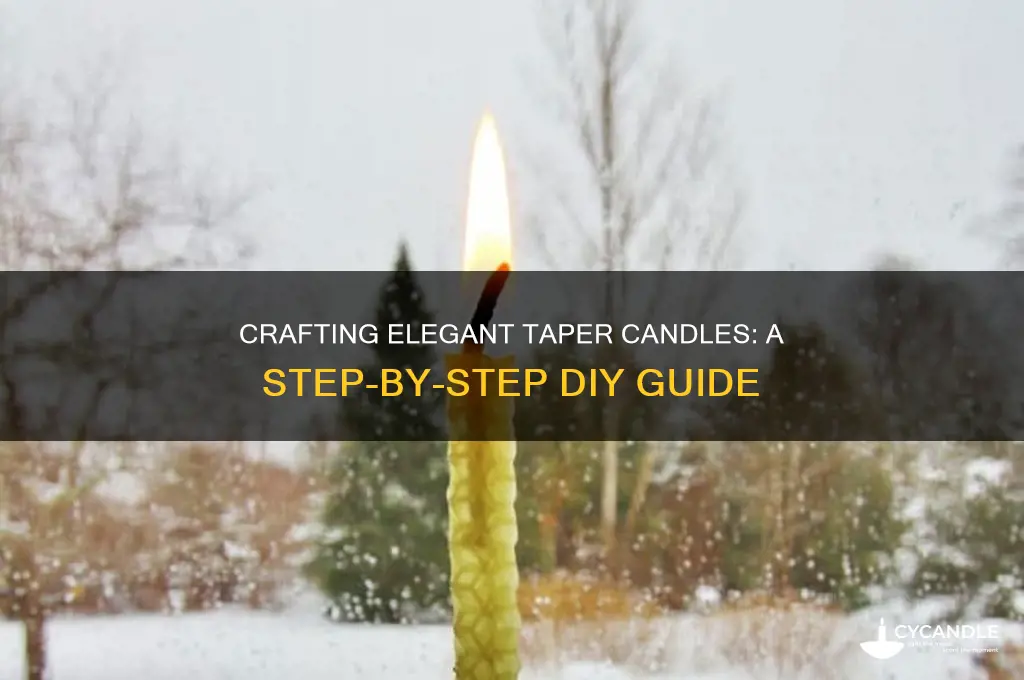 how to make taper candles