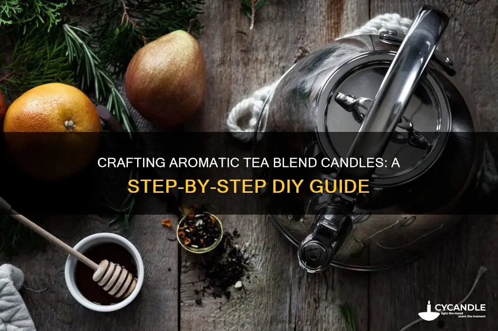 how to make tea blend candles